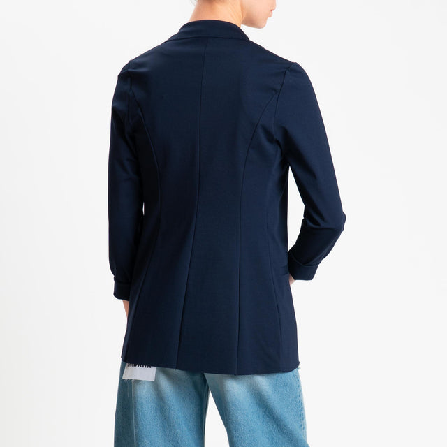 Zeroassoluto-Giacca JELSO punto milano taglio vivo - blu