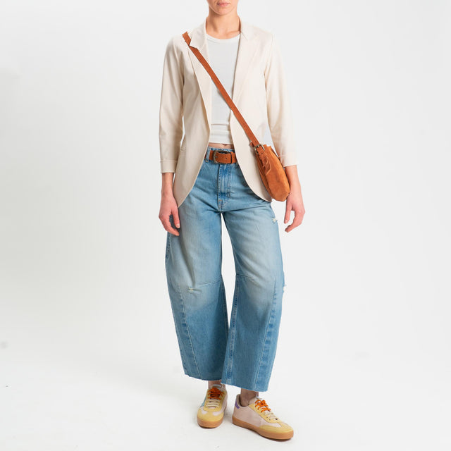 Zeroassoluto-Giacca JELSO punto milano taglio vivo - burro