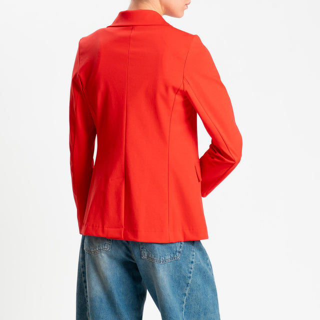 Zeroassoluto-Giacca JENNY punto milano 1 bottone- lacca