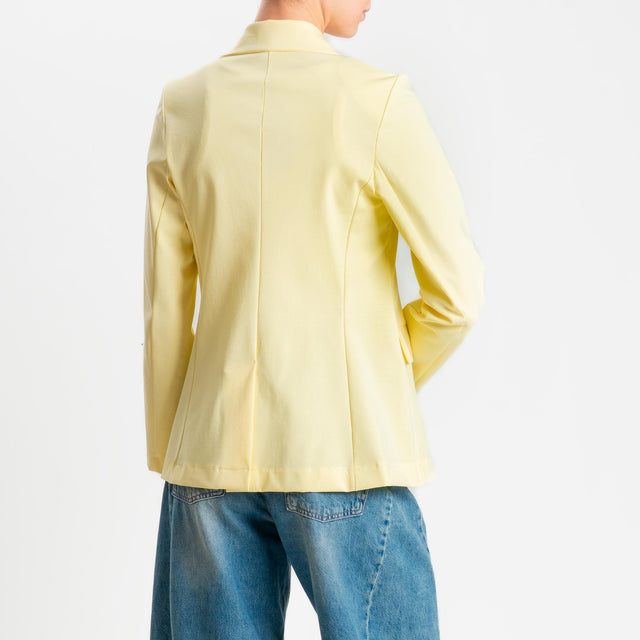 Zeroassoluto-Giacca JENNY punto milano 1 bottone- yellow