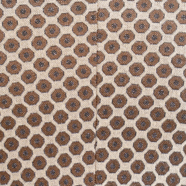 Zeroassoluto-Giacca JIN elasticizzata - ottagono lurex beige/choco/piombo