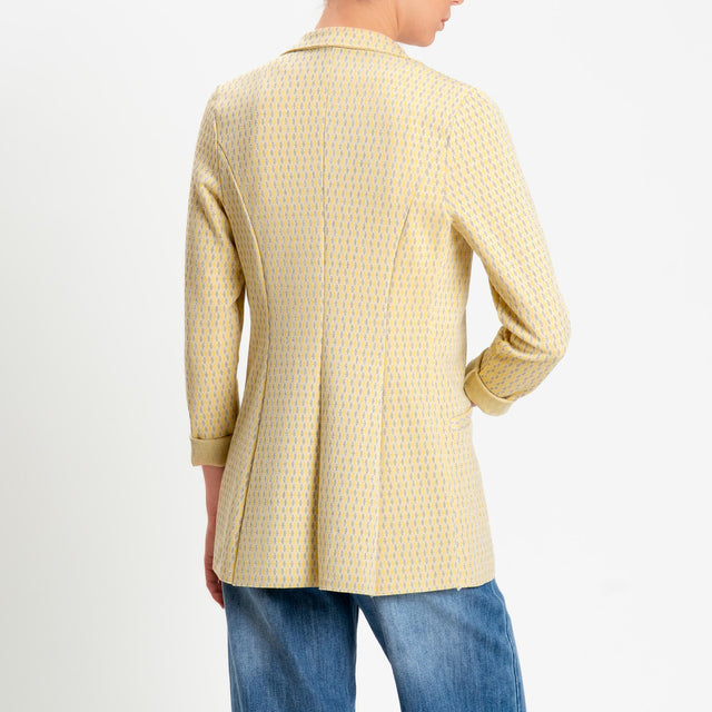Zeroassoluto-Giacca JIN elasticizzata - marocco lurex yellow/burro/argento