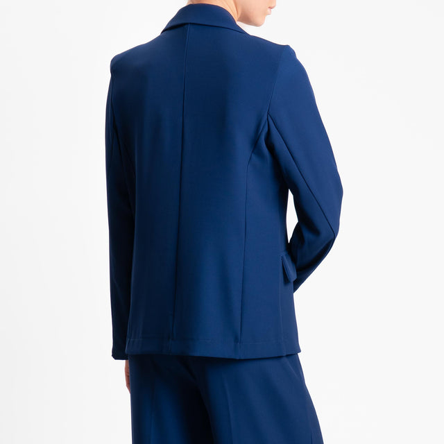 Zeroassoluto-Giacca JONI tessuto fluido - blu