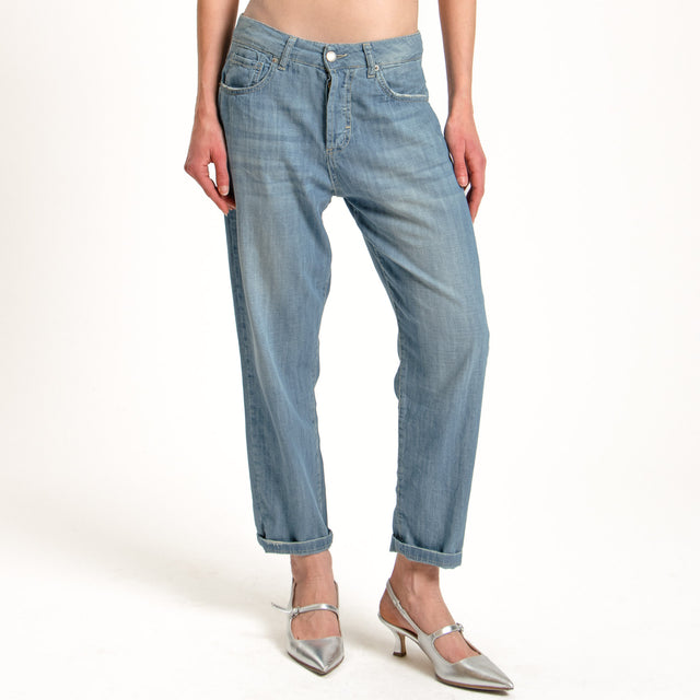 Zeroassoluto-Jeans KACY boyfriend tela relaxed lig - denim