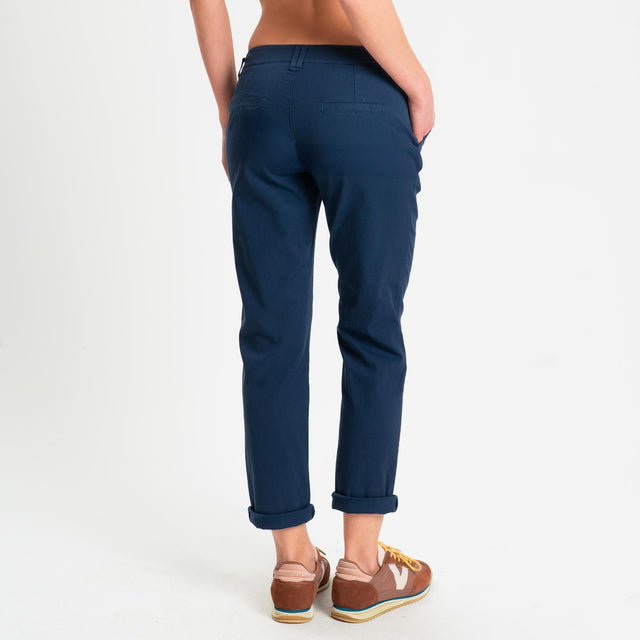 Zeroassoluto- Pantalone LOIS chino cotone elastici - Blu
