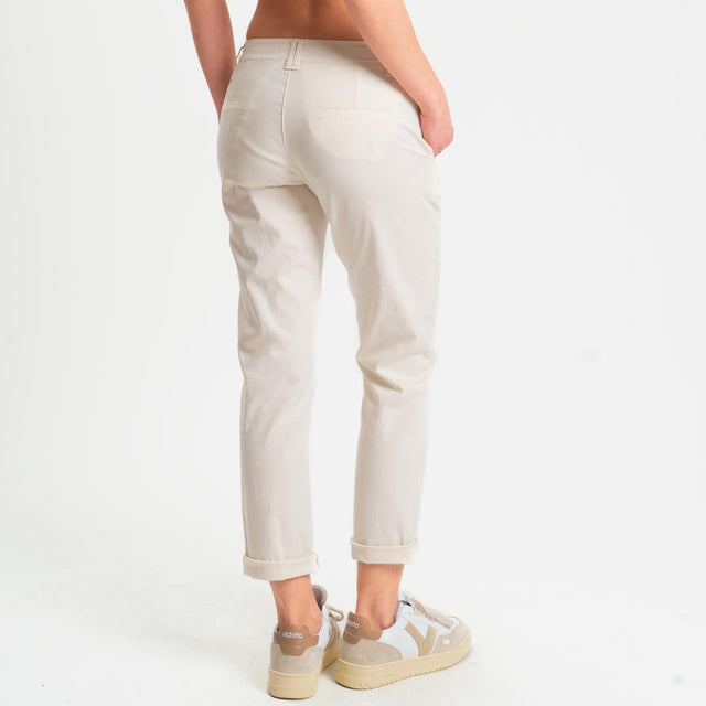 Zeroassoluto- Pantalone LOIS chino cotone elastici - burro