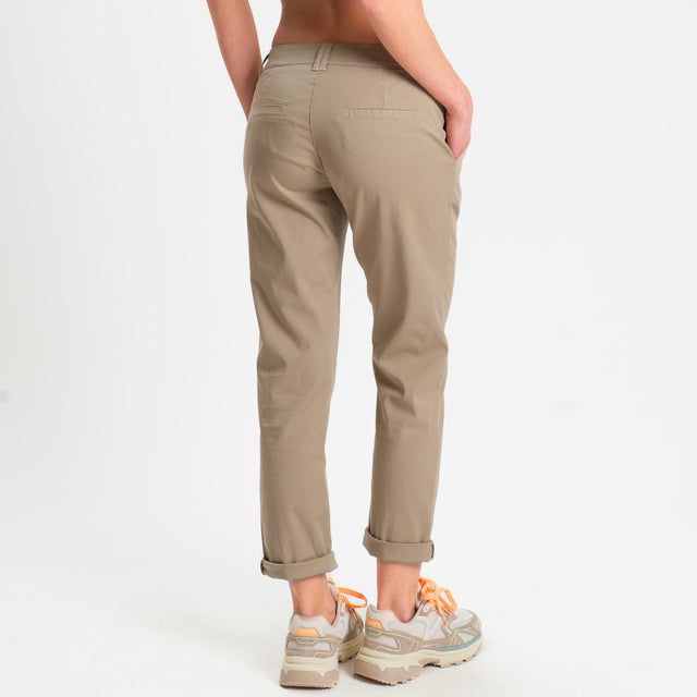 Zeroassoluto- Pantalone LOIS chino cotone elastici - coloniale