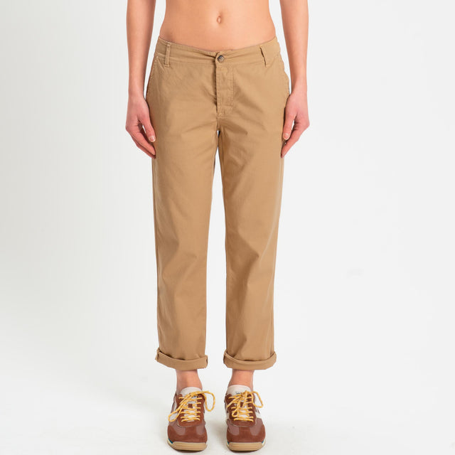 Zeroassoluto- Pantalone LOIS chino cotone elastici - miele