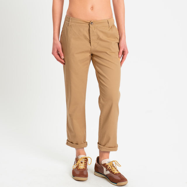 Zeroassoluto- Pantalone LOIS chino cotone elastici - miele