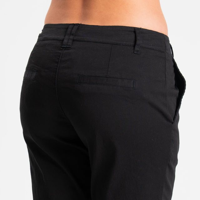 Zeroassoluto- Pantalone LOIS chino cotone elastici - Nero