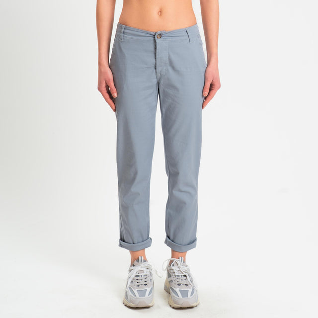 Zeroassoluto- Pantalone LOIS chino cotone elastici - polvere