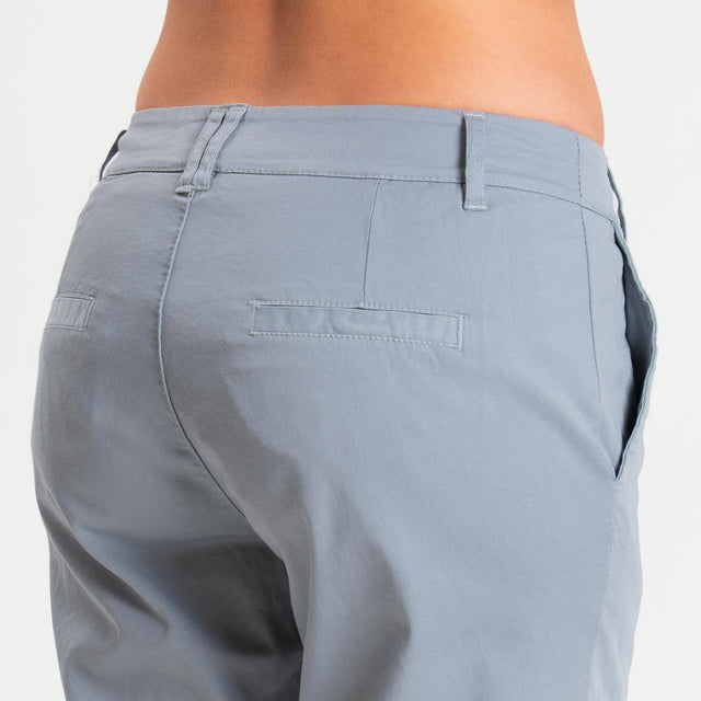 Zeroassoluto- Pantalone LOIS chino cotone elastici - polvere