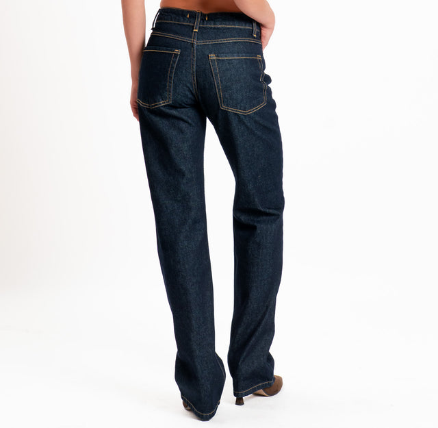 Zeroassoluto-Jeans DARIA straight fit - denim scuro