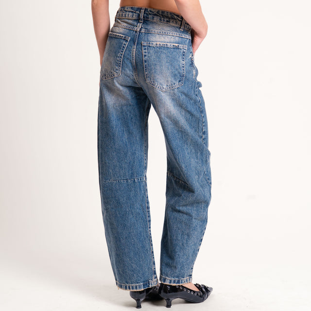 Zeroassoluto-Jeans RHEA barrel fit - denim