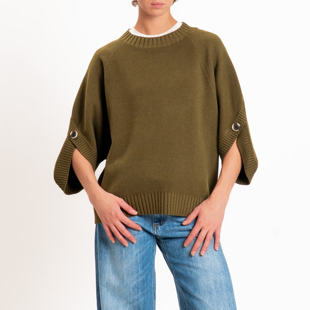 Zeroassoluto-Maglia manica raglan - militare