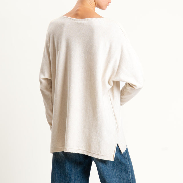 Zeroassoluto-Maglia over spacchi laterali - gesso