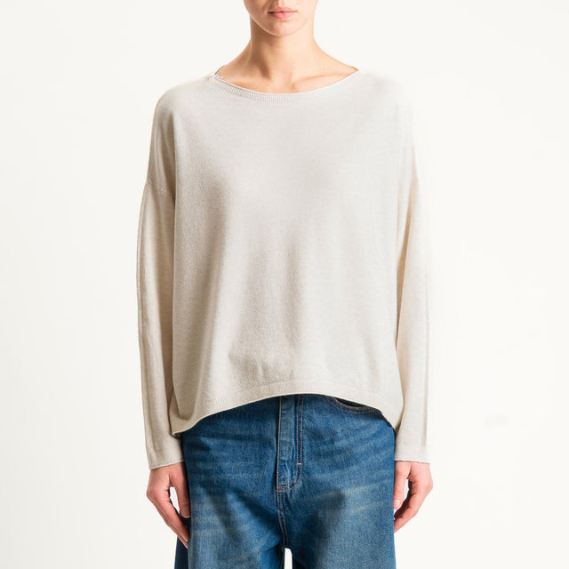 Zeroassoluto-Maglia girocollo a scatola - cacha