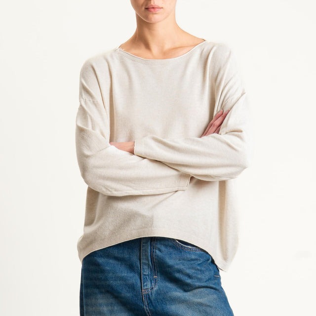 Zeroassoluto-Maglia girocollo a scatola - cacha