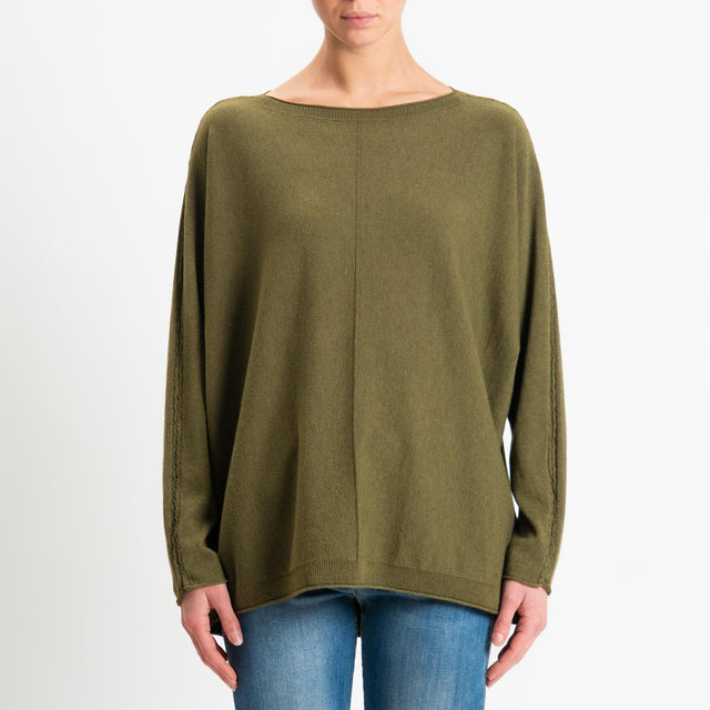 Zeroassoluto-Maglia over riga centrale - olio