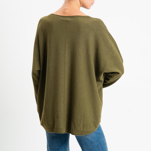 Zeroassoluto-Maglia over riga centrale - olio