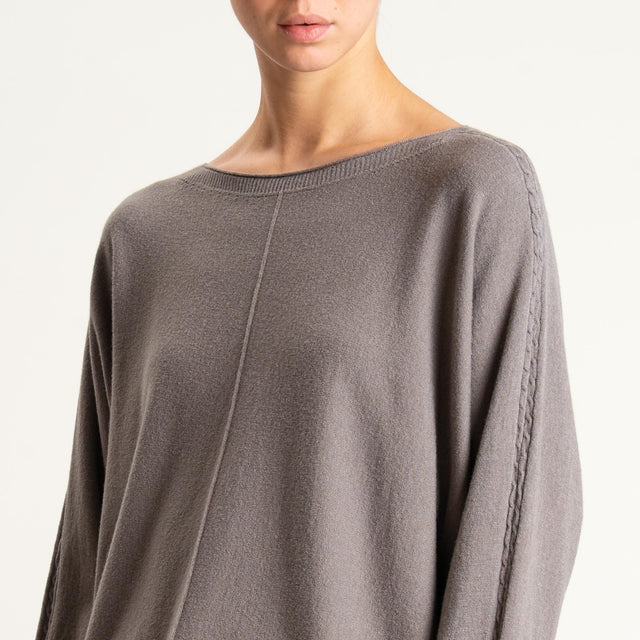 Zeroassoluto-Maglia over riga centrale - taupe