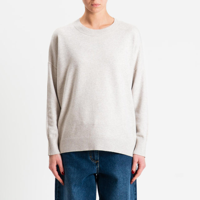 Zeroassoluto-Maglia girocollo scatola - cacha