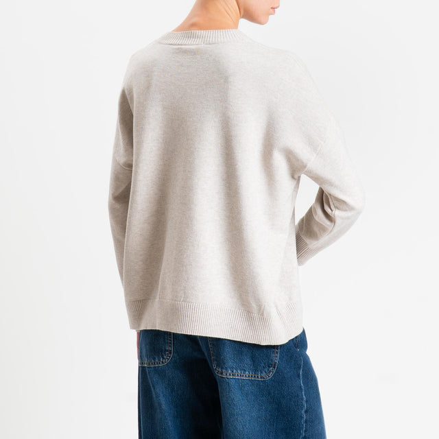 Zeroassoluto-Maglia girocollo scatola - cacha