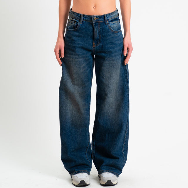 Zeroassoluto-Jeans TOKYO wide leg bielastico tessuto denim - denim