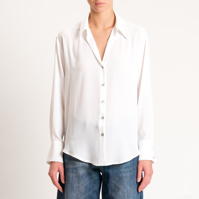 Zeroassoluto-Camicia CLAY MANO SETA - avorio