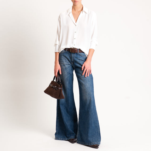 Zeroassoluto-Camicia CLAY MANO SETA - avorio