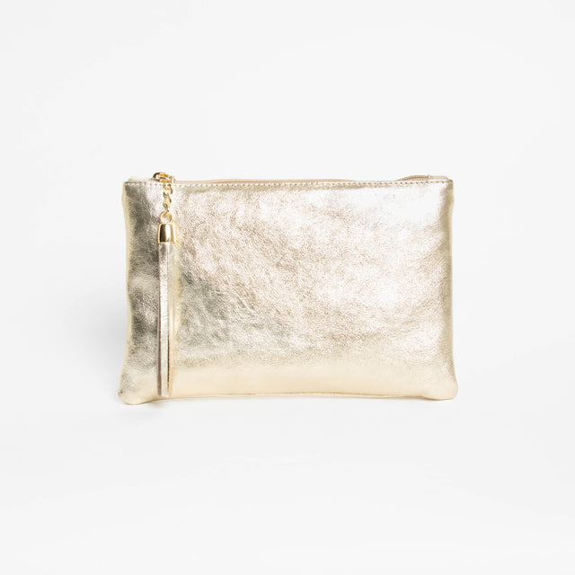 W by whitemood- Pochette con nappine - gold