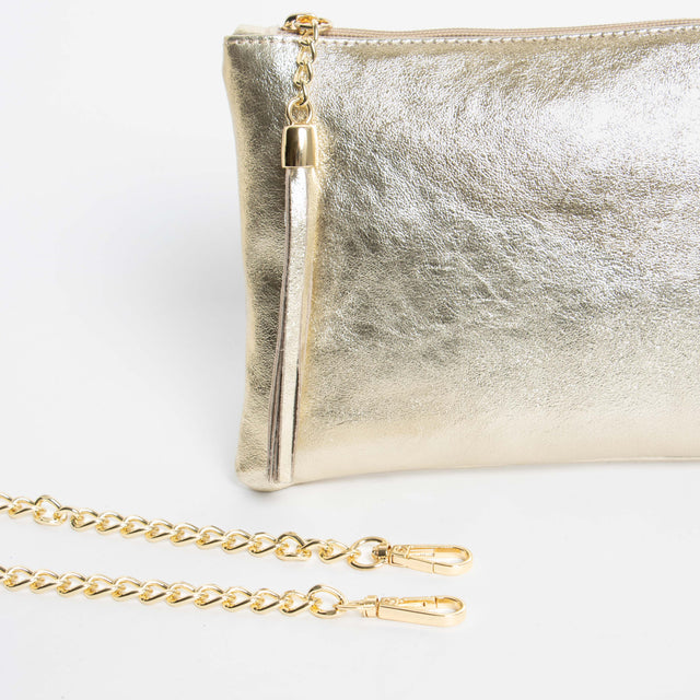 W by whitemood- Pochette con nappine - gold