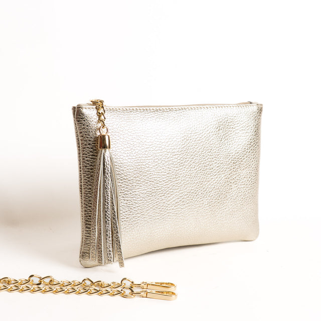 W by whitemood- Pochette con nappine - gold