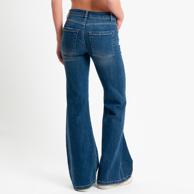 Vaqueros acampanados elásticos Zeroassoluto-Greta - Denim