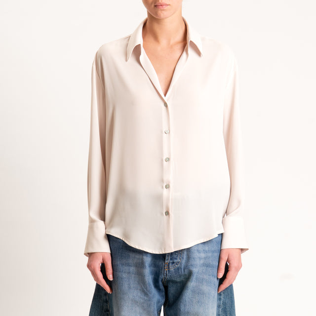 Zeroassoluto-Camicia CLAY MANO SETA - nude