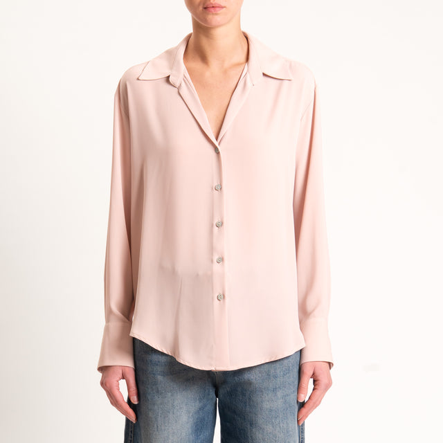 Zeroassoluto-Camicia CLAY MANO SETA - peanut