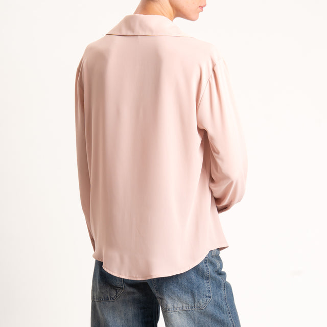Zeroassoluto-Camicia CLAY MANO SETA - peanut