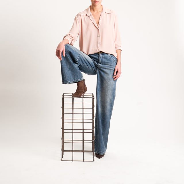 Zeroassoluto-Camicia CLAY MANO SETA - peanut