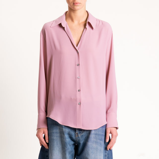 Zeroassoluto-Camicia CLAY MANO SETA - rose