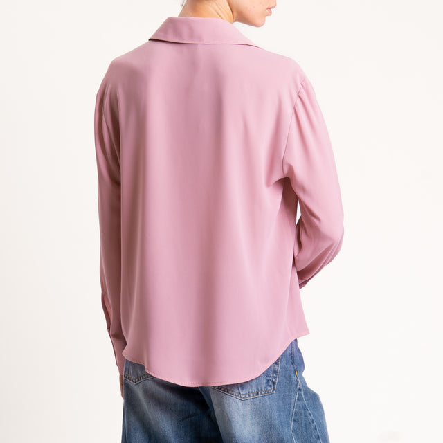 Zeroassoluto-Camicia CLAY MANO SETA - rose