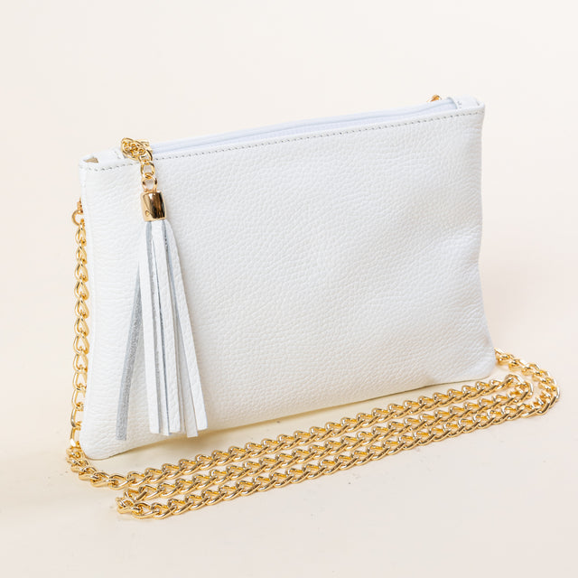 W by whitemood- Pochette con nappine - latte