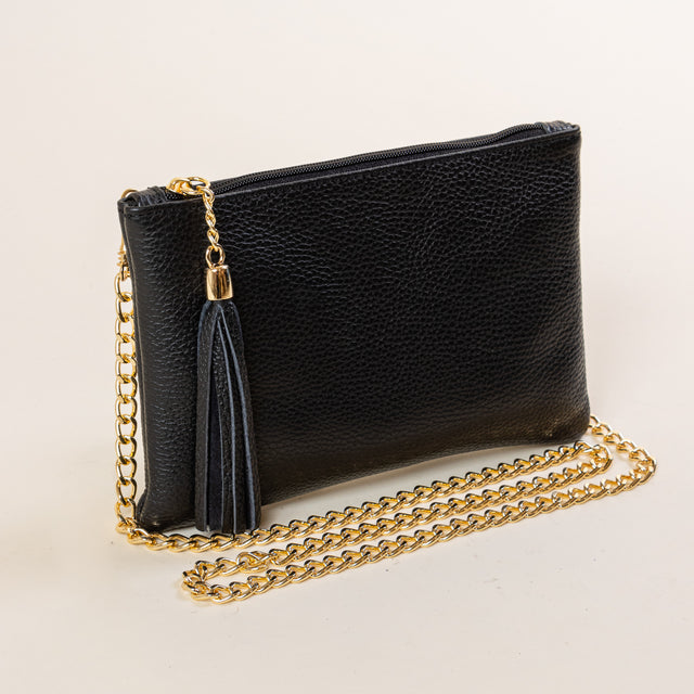 W by whitemood- Pochette con nappine - nero