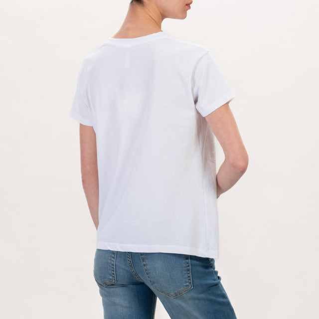 Tensione in-T-shirt MINNIE maculata - bianco