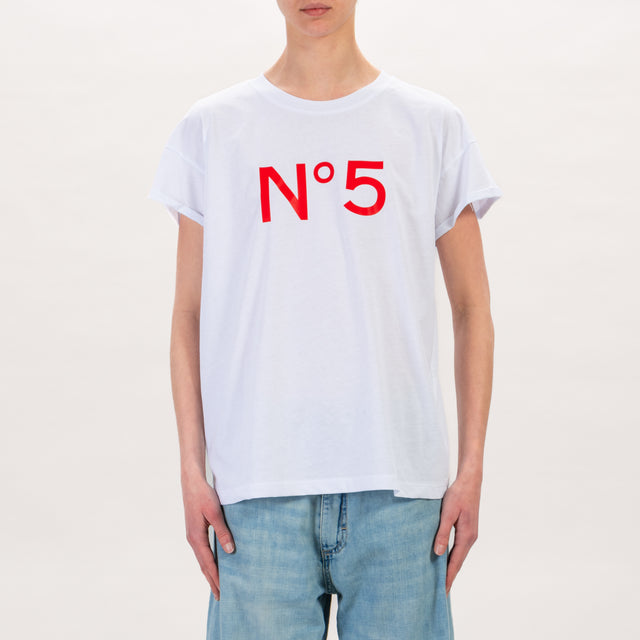 Tensione in-T-shirt N 5 - bianco/rosso