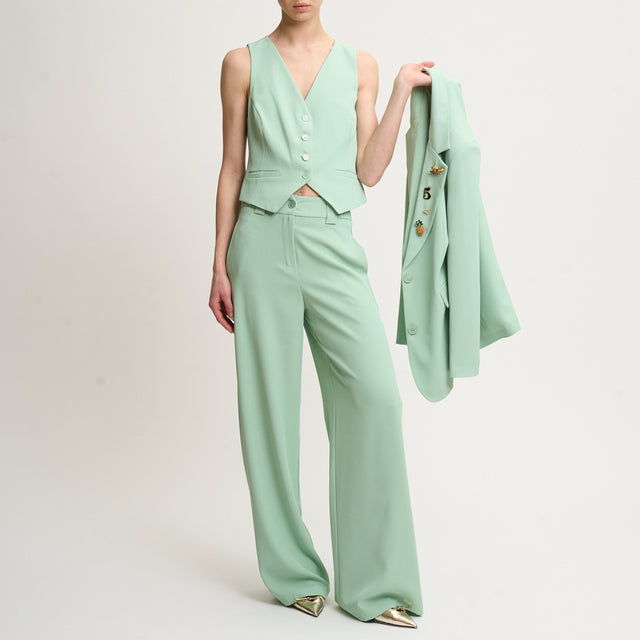 Tensione in-Completo gilet e pantalone - acqua