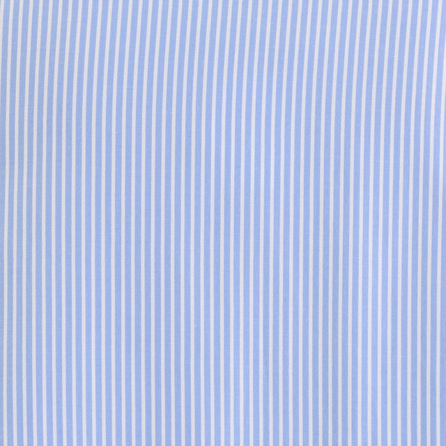 Zeroassoluto-Camicia oversize in cotone - righe cielo/bianco