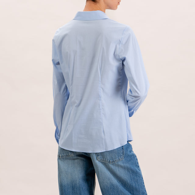 Zeroassoluto-Camicia slim fit - azzurro