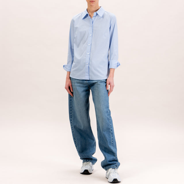 Zeroassoluto-Camicia slim fit - azzurro