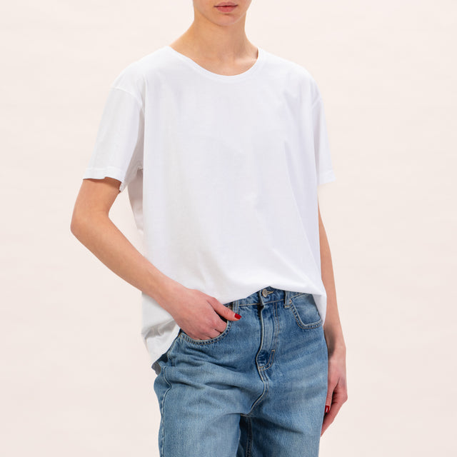 Zeroassoluto-T-shirt scatola comfort fit - bianco