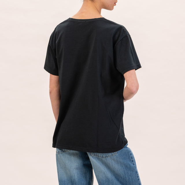 Zeroassoluto-T-shirt scatola comfort fit - nero